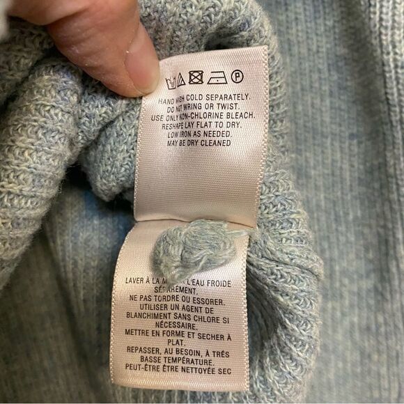 Anthropologie Moth Side Tunic coastal Pasadena Sweater dress cashmere blend XS - Picture 7 of 12